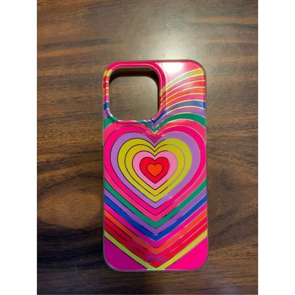 iPhone 14 Pro Max Sonix Colorful Heart Rainbow Case with MagSafe